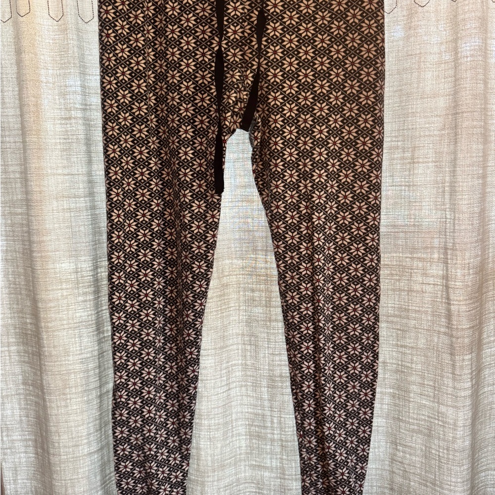 GAP Body Navy Blue with Snowflake pattern Pajama Bottoms
